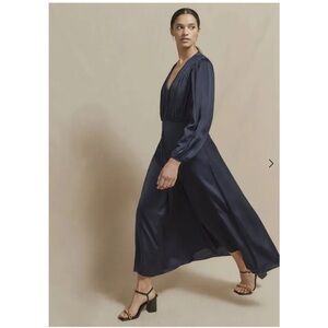 Jigsaw Crocus Drape Gathered Dress 6 BNWT